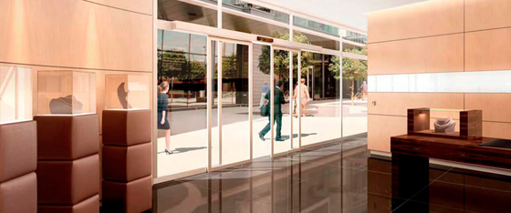 درب اتوماتیک برج ساختمانی